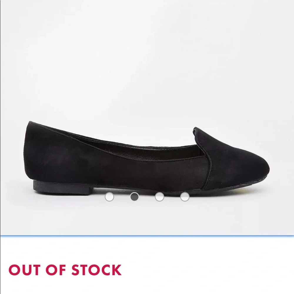 NWT New Look Suede-Look Smoking Slipper Loafers Flats - Women’s 6.5 / 37, Black